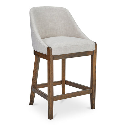 Edward Timeless Minimalist Contemporary Curved Counter Stool
