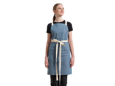 Bib Apron with Crossback and Deep Pockets Apron