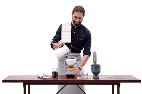 Bistro Solid Stripe Apron with Pockets and Utility Loop