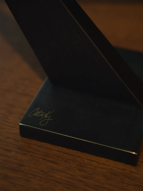 Contemporary Brass Novelty Candlestick for Tapers