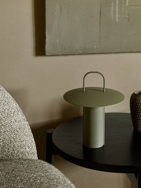 Ray Accent Minimalist Cylinder Lantern Table Lamp