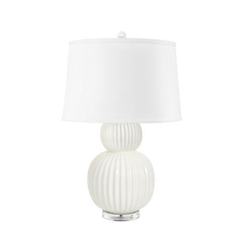 Meridian Column Fluted Modern Accent Table Lamp
