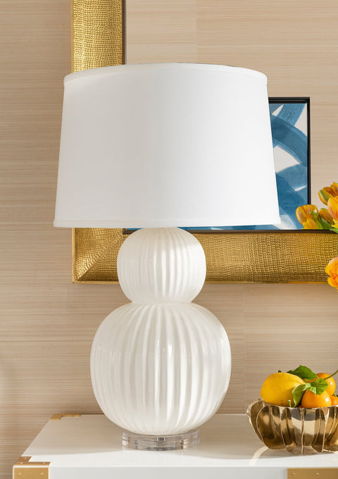 Meridian Column Fluted Modern Accent Table Lamp