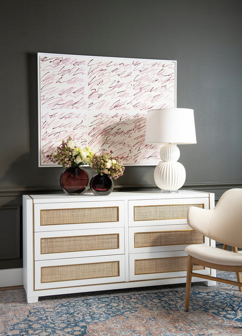 Meridian Column Fluted Modern Accent Table Lamp