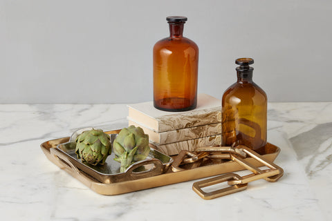 etúHOME Gift Modern Polished Lipped Serving Tray