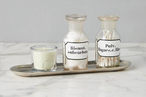 Modern Lipped Polished Metal Serving Tray