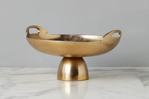 Decorating Essentials Modern Polished Metal Bowl Vase