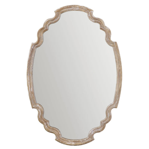 Traditional Rustic Framed Novelty Accent Mirror for Living Room