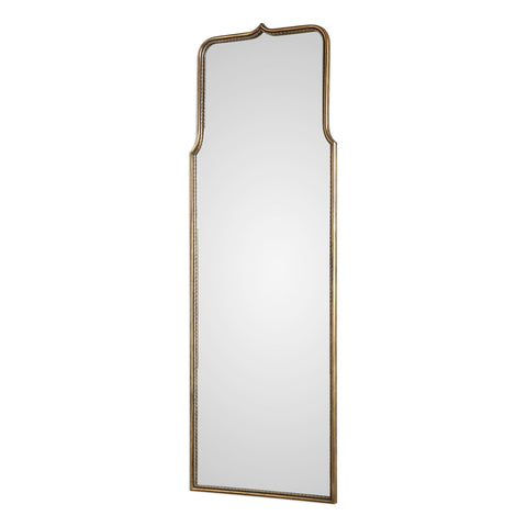 Traditional Antique Gold Leaf Framed Accent Wall Mirror
