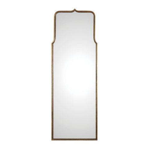 Traditional Antique Gold Leaf Framed Accent Wall Mirror
