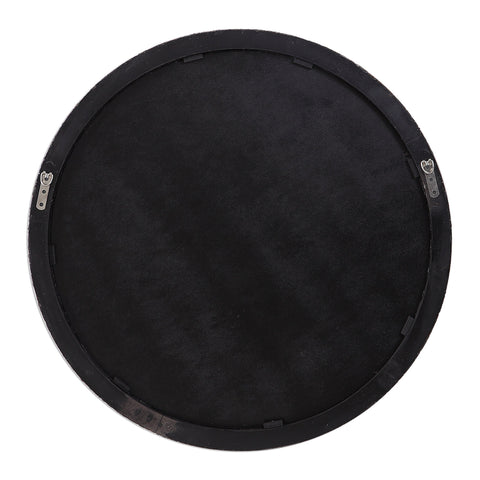 Contemporary Organic Accent Round Mirror for Entryway