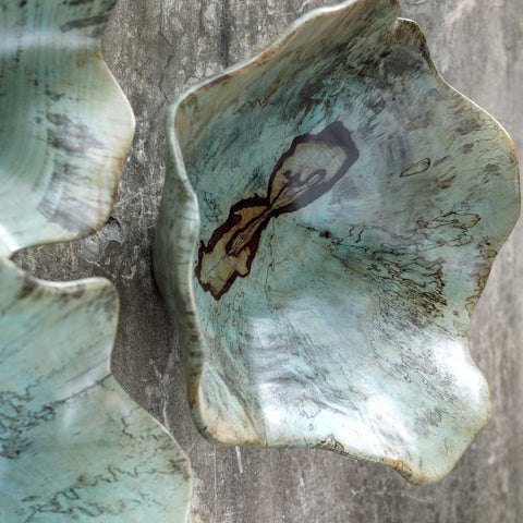 Uttermost Teo Wood Wall Art Organic Handcrafted Free Form Wall Sculpture - Set of 3