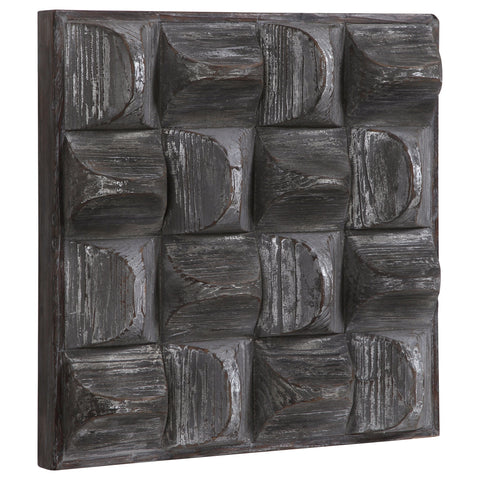 Pickford Wood Wall Decor Matte Three Dimensional Wall Sculpture