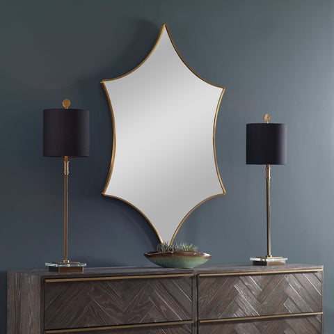 Contemporary Novelty Accent Mirror for Entryway and Living Room