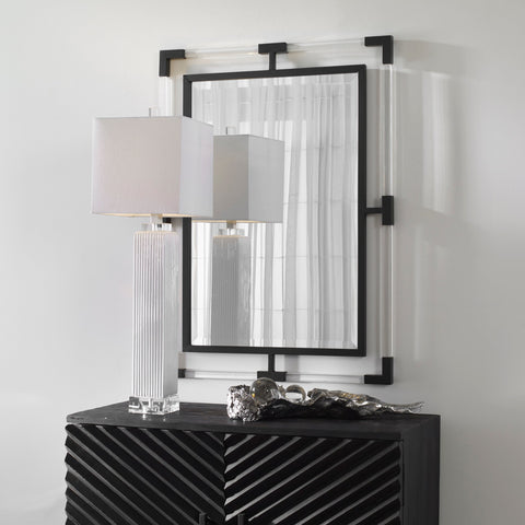 Contemporary Accent Rectangle Mirror for Living Room Wall