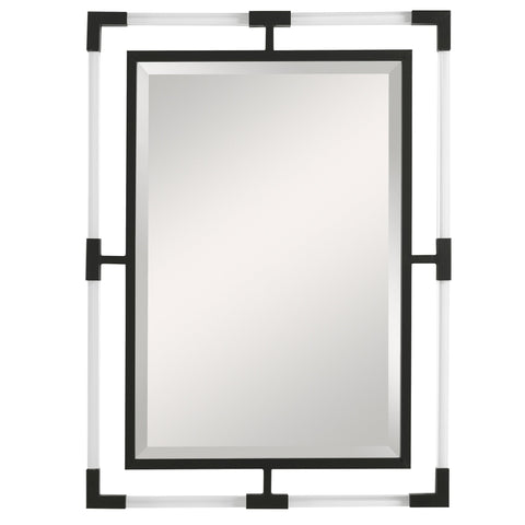 Contemporary Accent Rectangle Mirror for Living Room Wall