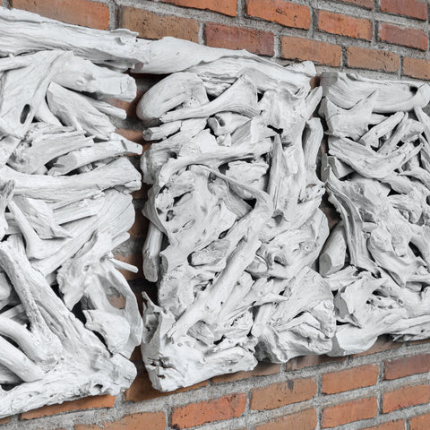 Decorating Essentials Coastal Handcrafted Matte Wall Sculpture