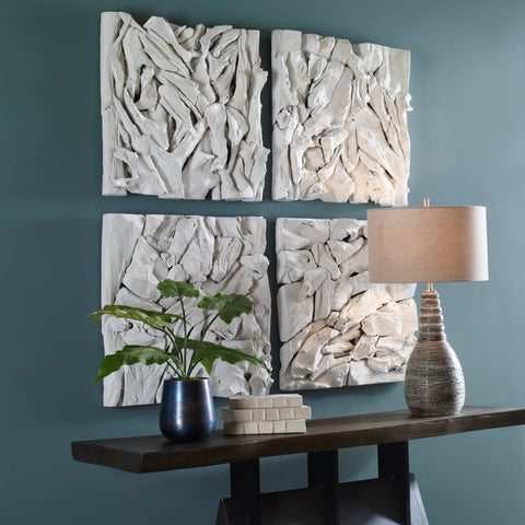 Decorating Essentials Coastal Handcrafted Matte Wall Sculpture