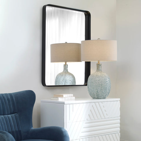 Contemporary Framed Accent Mirror for Living Room Wall