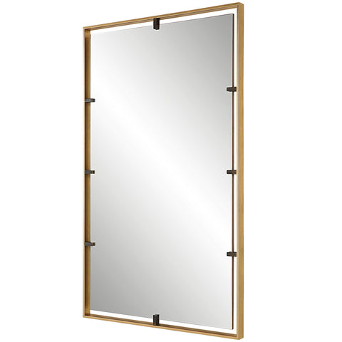 Contemporary Floating Rectangle Wall Mirror for Entryway