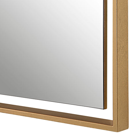 Contemporary Floating Rectangle Wall Mirror for Entryway