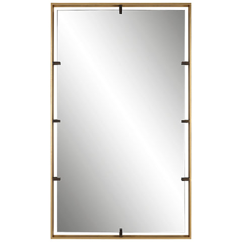 Contemporary Floating Rectangle Wall Mirror for Entryway