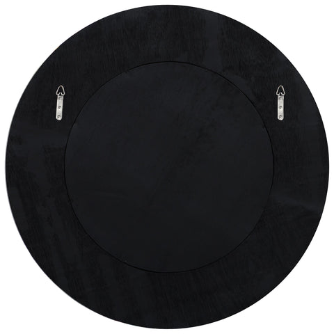 Organic Scandinavian Round Accent Mirror for Entryway