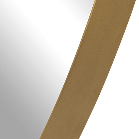 Organic Asymmetrical Gold Leaf Framed Accent Wall Mirror