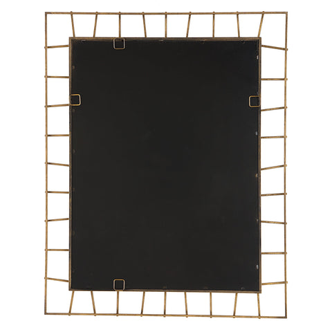 Contemporary Gold Leaf Framed Accent Wall Mirror