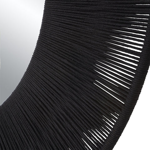 Bohemian Round Accent Mirror for Contemporary Entryway