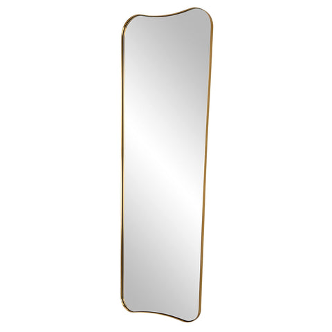Contemporary Full Length Antique Rectangle Framed Wall Mirror