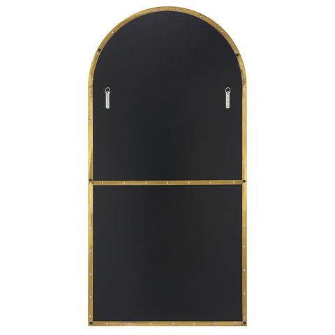 Contemporary Arch Accent Mirror with Antique Bronze Finish for Entryway