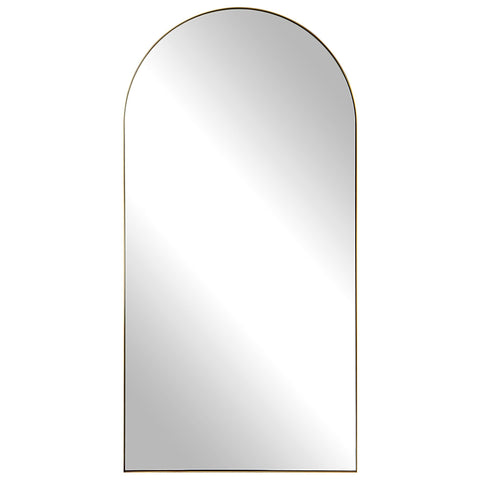 Contemporary Arch Accent Mirror with Antique Bronze Finish for Entryway