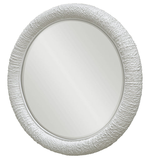 Contemporary Organic Round Accent Mirror for Entryway