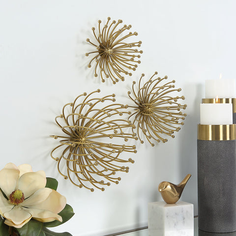 Decorating Essentials Glossy Free Form Wall Sculpture Set
