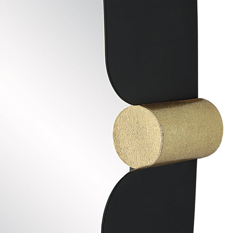 Contemporary Floating Round Wall Mirror for Entryway