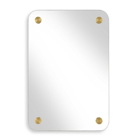 Contemporary Floating Rectangle Mirror for Entryway Living Room Wall