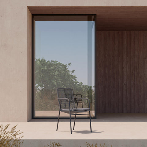 Outdoor Living and Garden Modern Dining Armchair Kitchen & Dining Chair