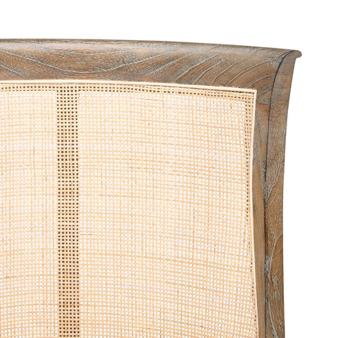 Artful Traditionalist Art Deco Hand Woven Barrel Accent Chair