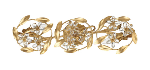 Marselle Elegant Vanity Light with Hand Cut Crystal Accents