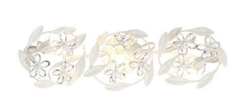 Marselle Elegant Vanity Light with Hand Cut Crystal Accents