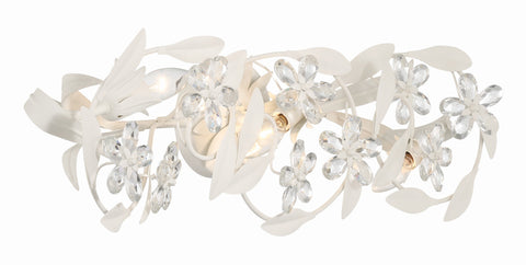 Marselle Elegant Vanity Light with Hand Cut Crystal Accents
