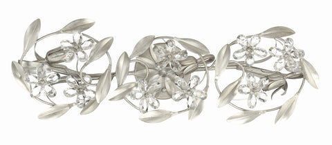 Marselle Elegant Vanity Light with Hand Cut Crystal Accents