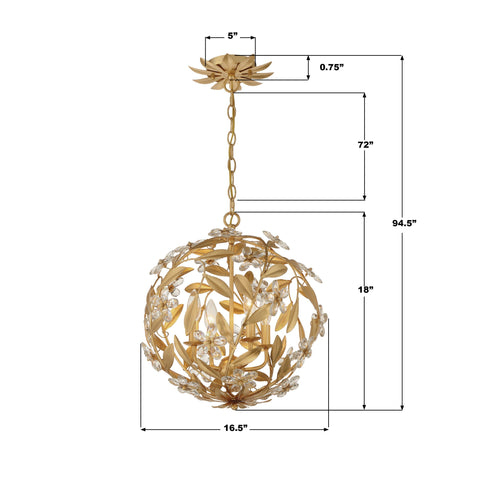 Marselle Elegant Handcrafted Chandelier Ceiling Light