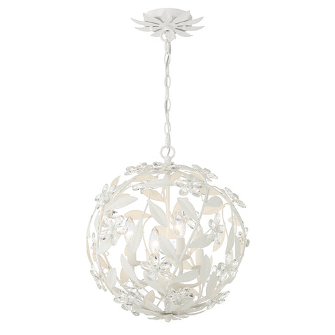 Marselle Elegant Candelabra Pendant Light with Crystals