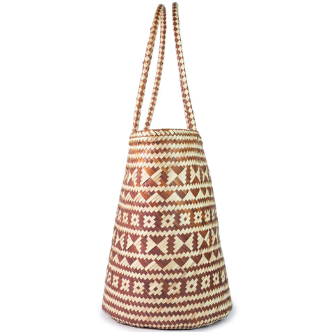 Geometric Open Top Basket Bag from Indonesia