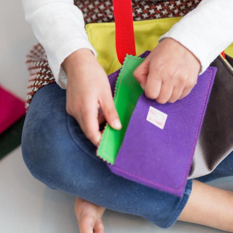 Color Block Embroidery Flap Crossbody