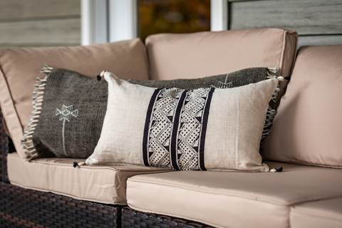 Powered by People Global Eclecticist Bohemian Hand Block Print Pillow Cover - 12 x 20