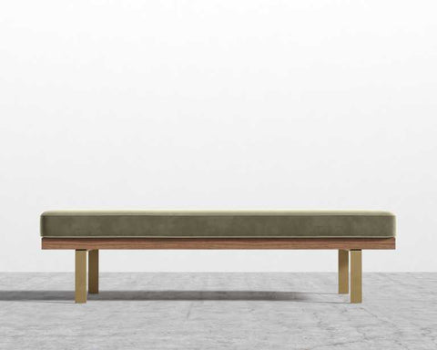 Timeless Minimalist Maria Padded Upholstered Accent Bench