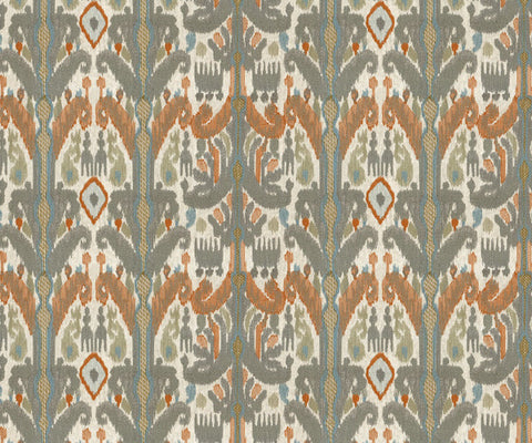 Geometric Ikat Linen Fabric - 149cm